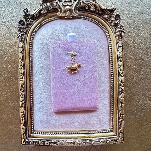 Horse Charm 18K PVD Gold Stainless Steel W/ Lobster Claw Clasp For Bracelets - Picture 10 of 14